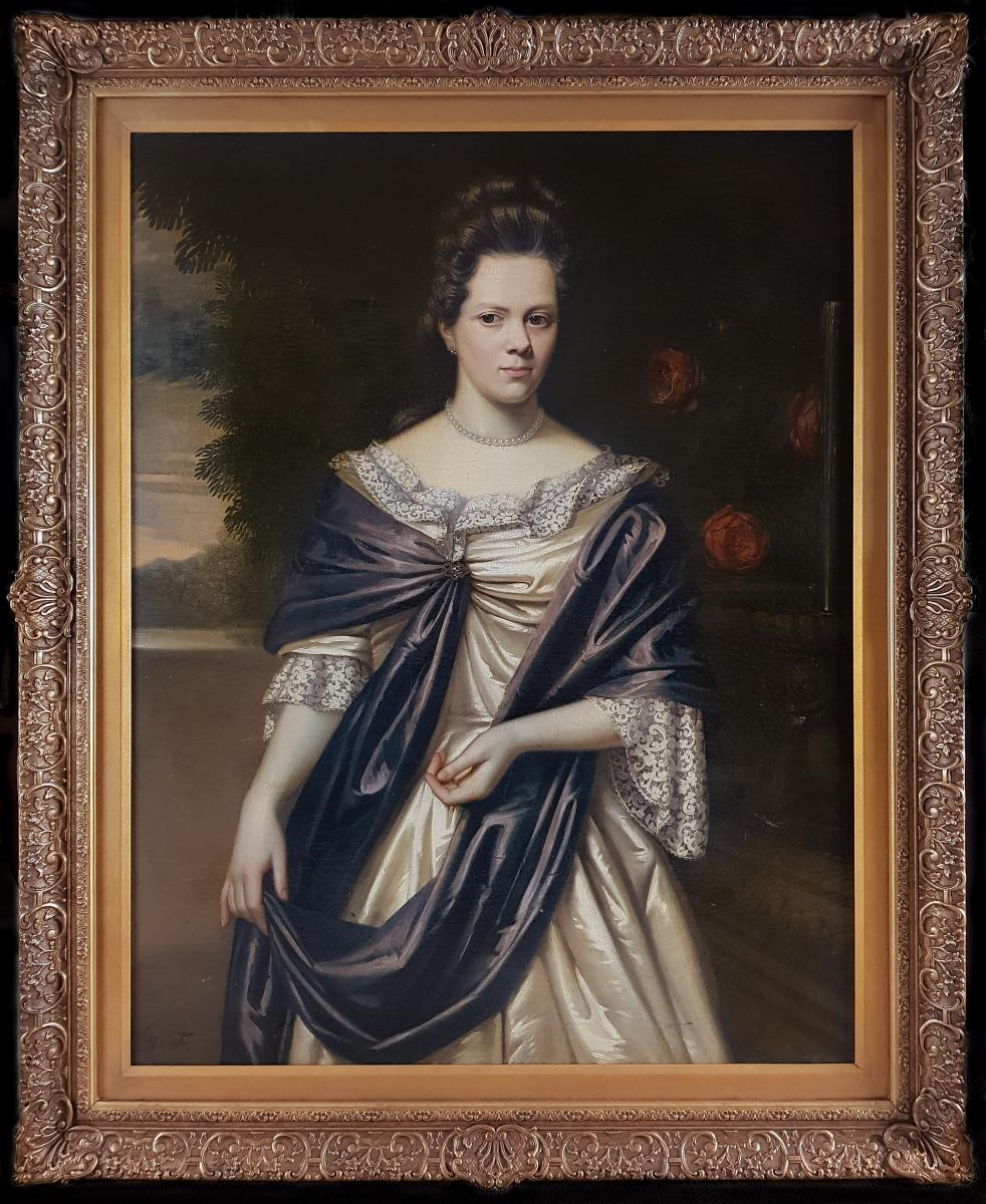 Portrait De Henrica Van Eck, Signé Et Daté 1686