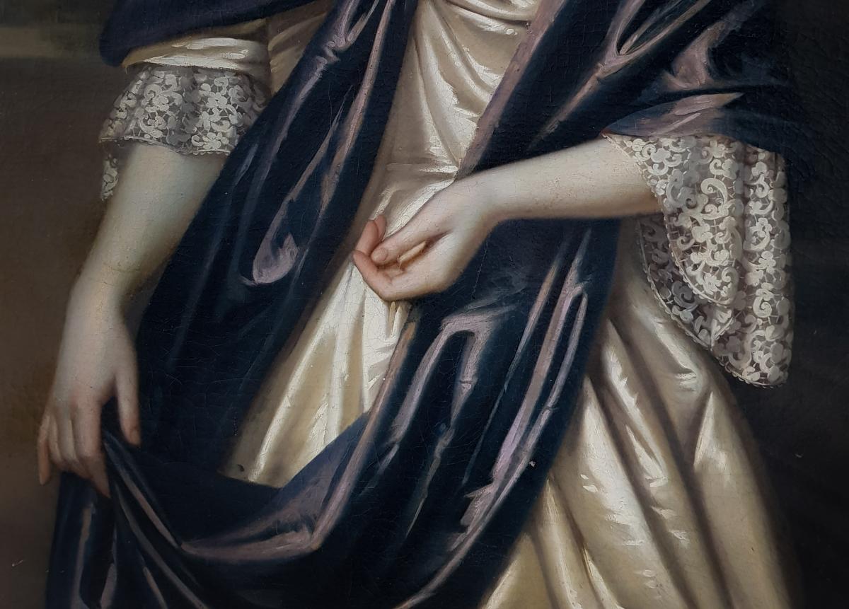 Portrait De Henrica Van Eck, Signé Et Daté 1686-photo-1