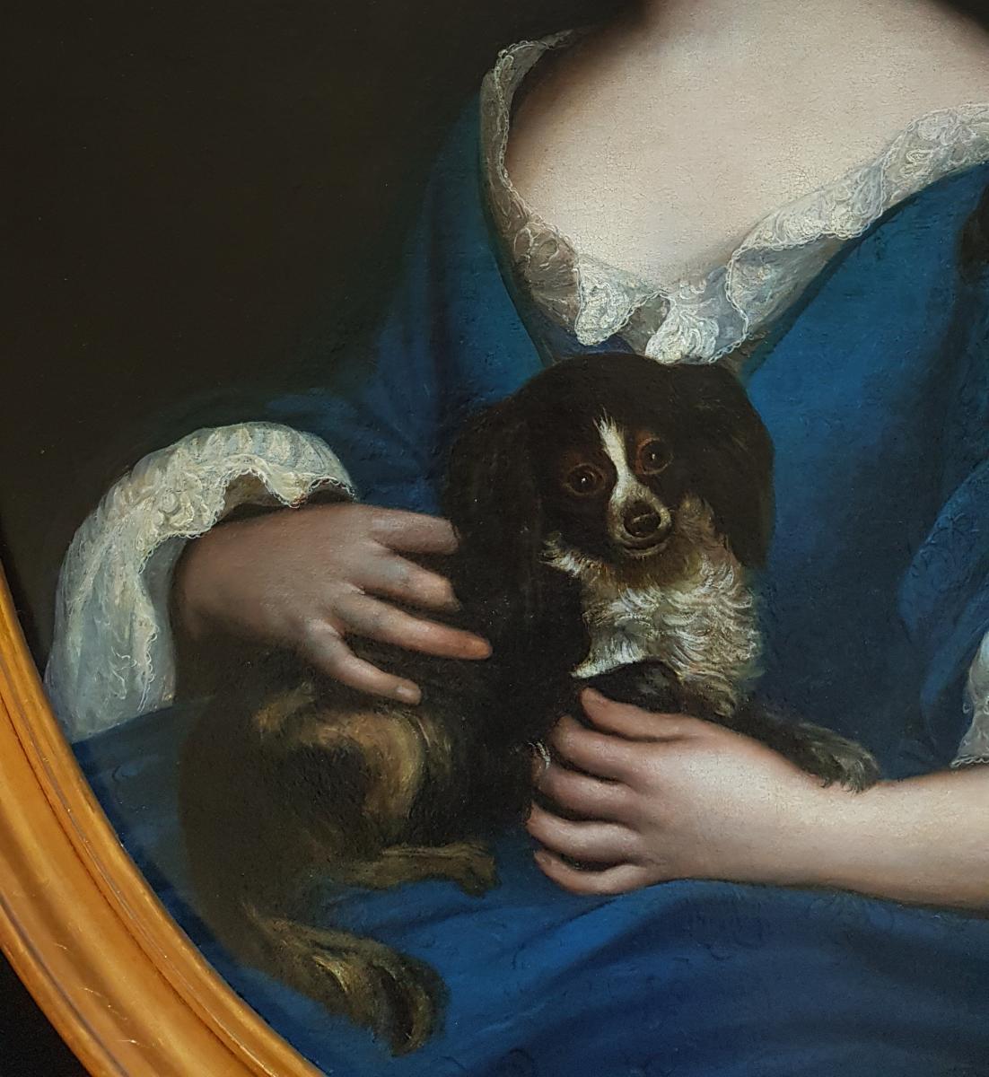 Portrait Of Henriette De Meaux De Valliere C.1685; Circle Of Francois De Troy (1645-1730)-photo-4