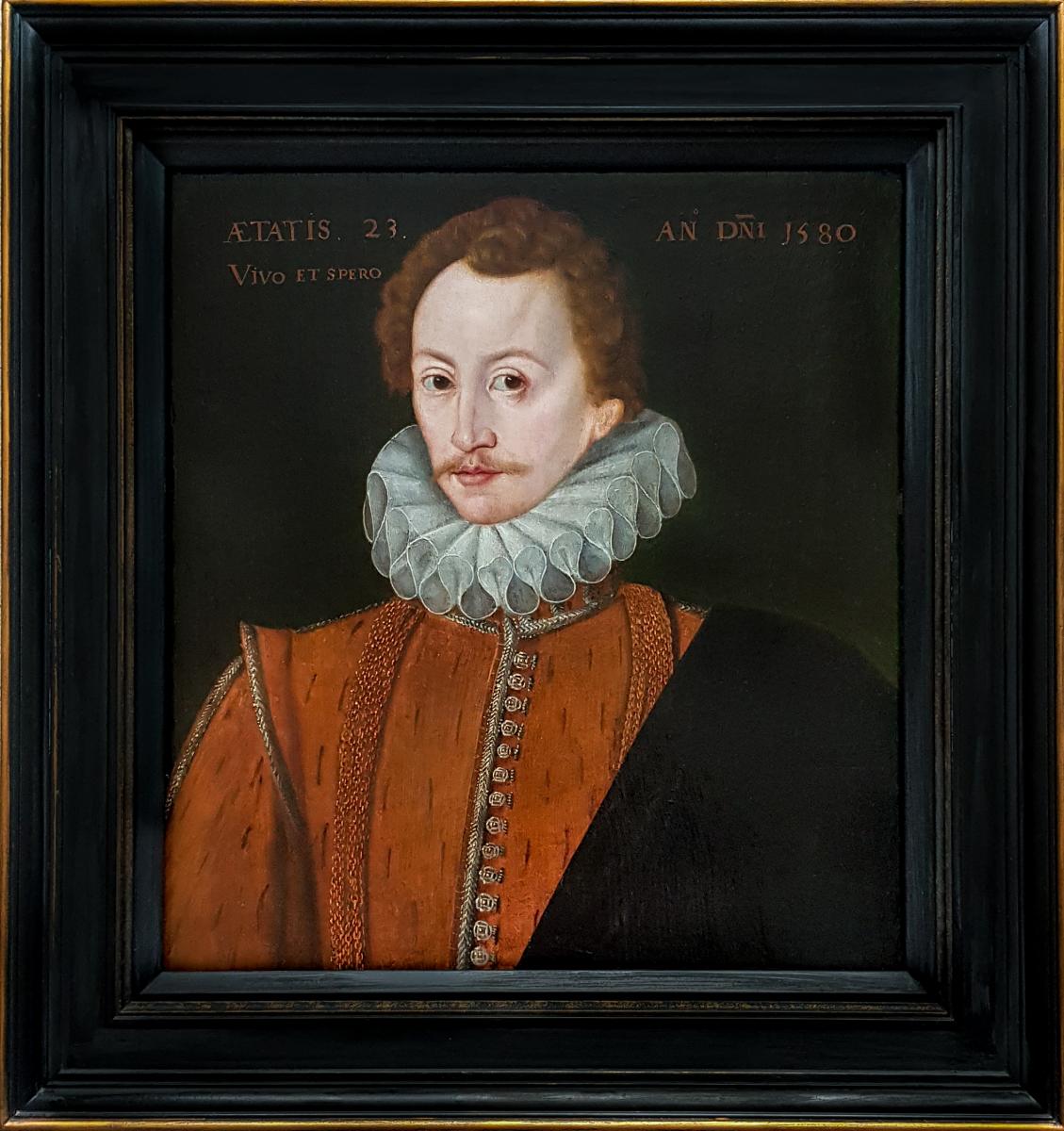 Portrait Of A Gentleman Possibly George Peele (c.1557-c.1596) C.1580; 16th C English School