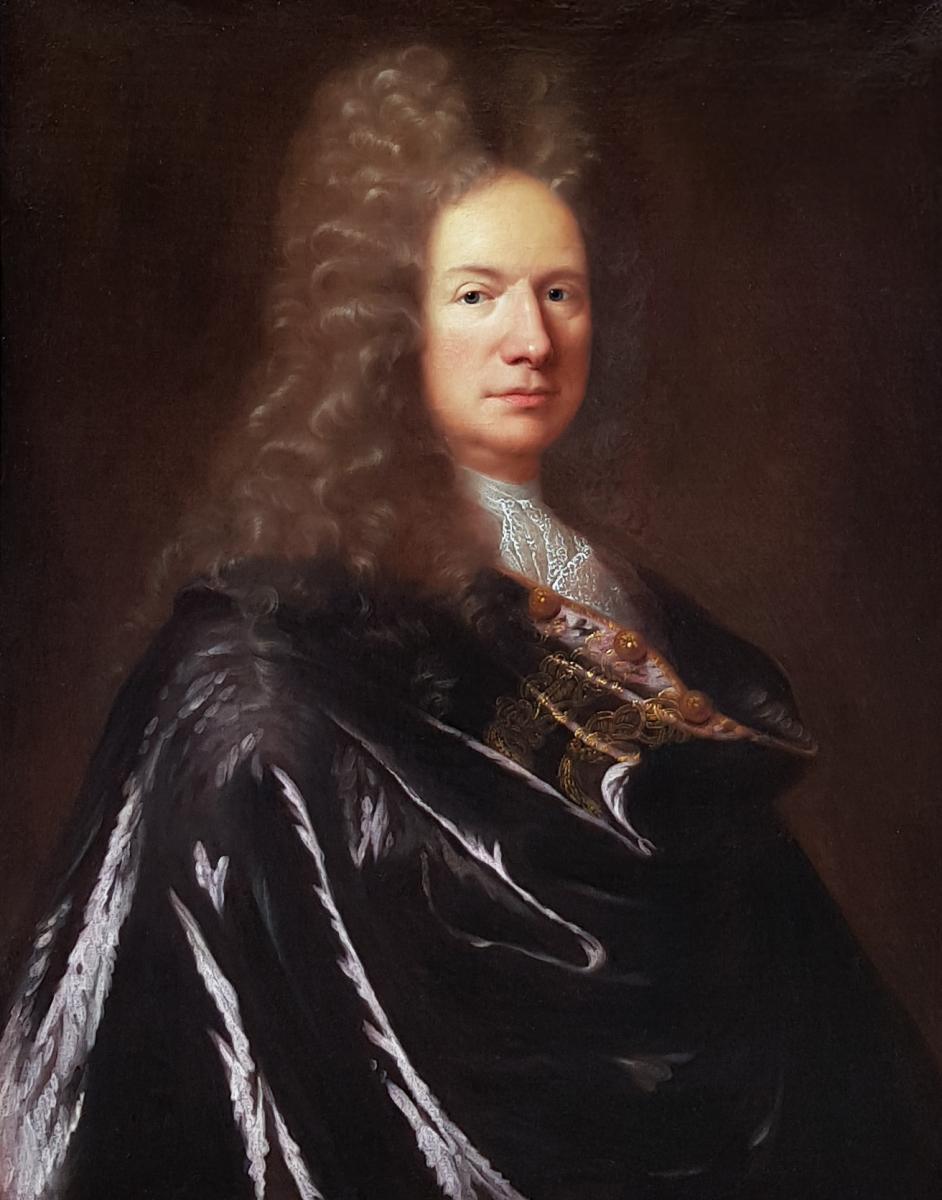 Portrait Of A Gentleman C.1715; Circle Of Hyacinth Rigaud (1659-1743)-photo-2