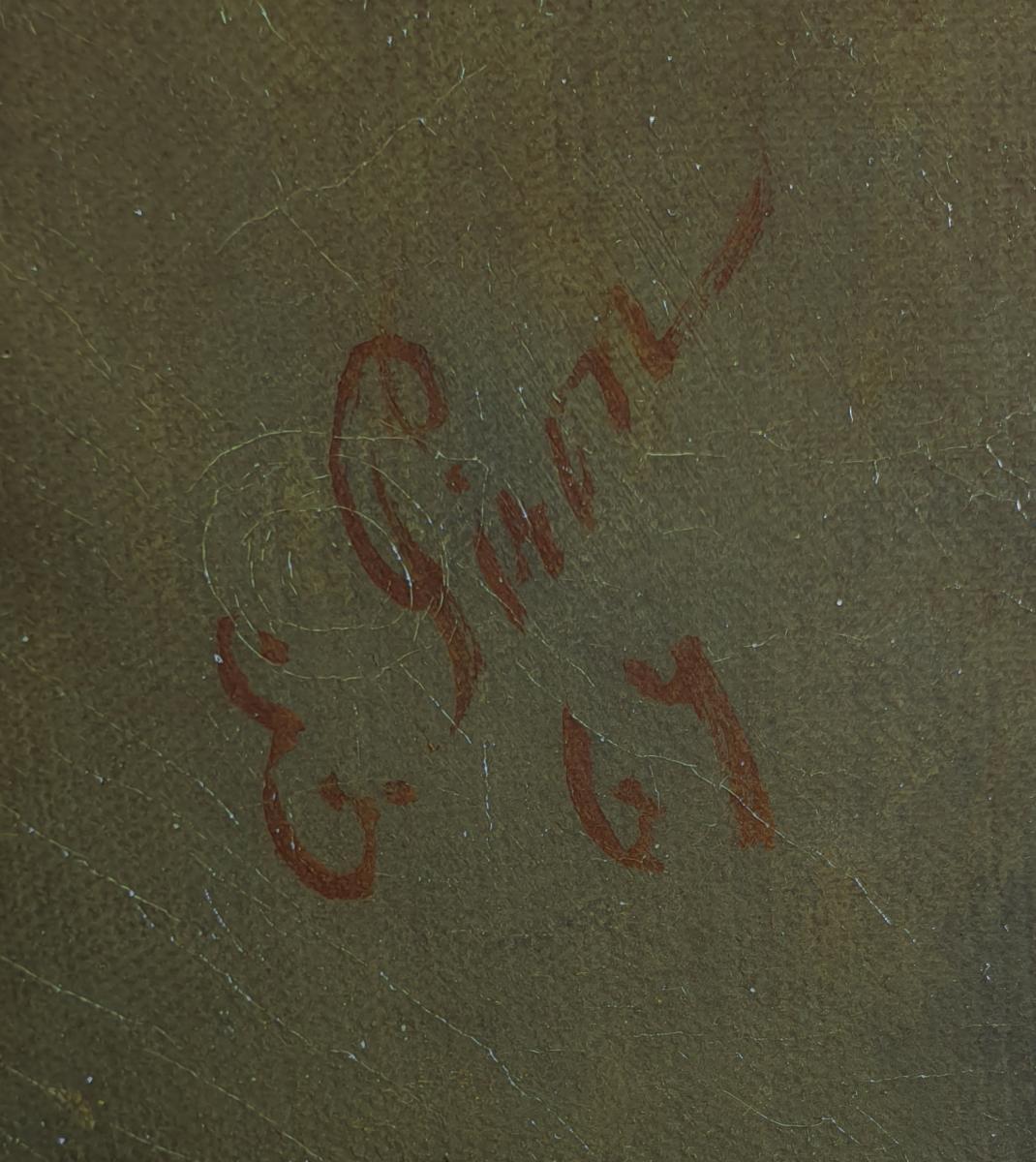 Portrait De Petrus Boreel De Mauregnault (1809-1875), Signé Et Daté 1867-photo-3