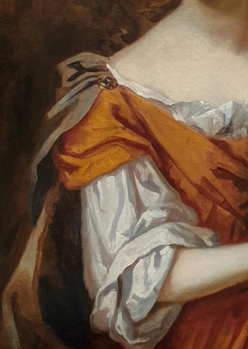 Portrait Of Lady Leigh (1658-1705) C.1679; Circle Of Peter Lely (1618-1680)-photo-1