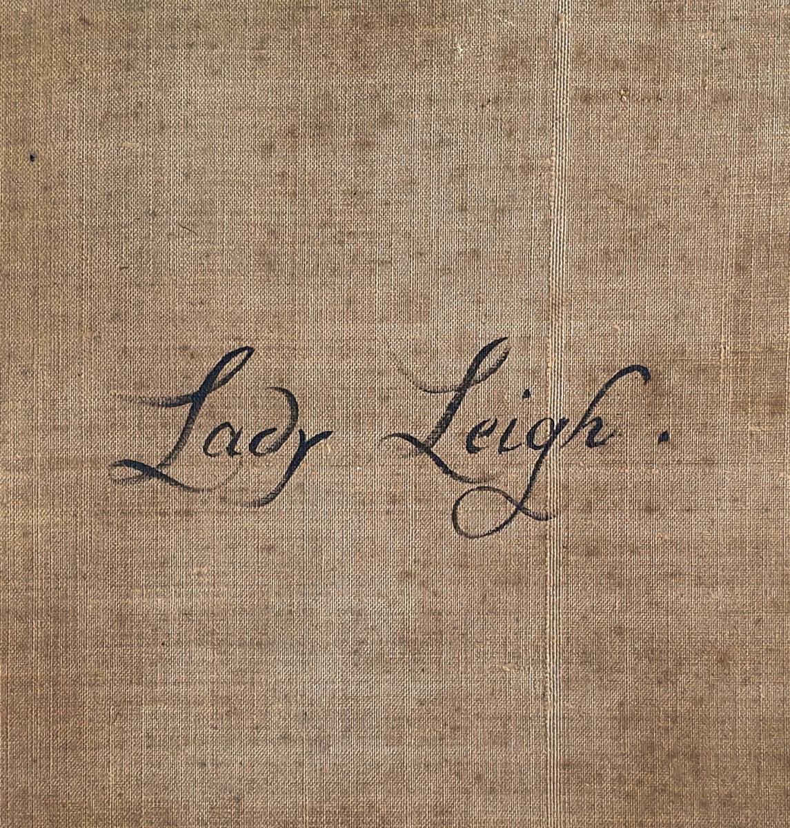 Portrait Of Lady Leigh (1658-1705) C.1679; Circle Of Peter Lely (1618-1680)-photo-2
