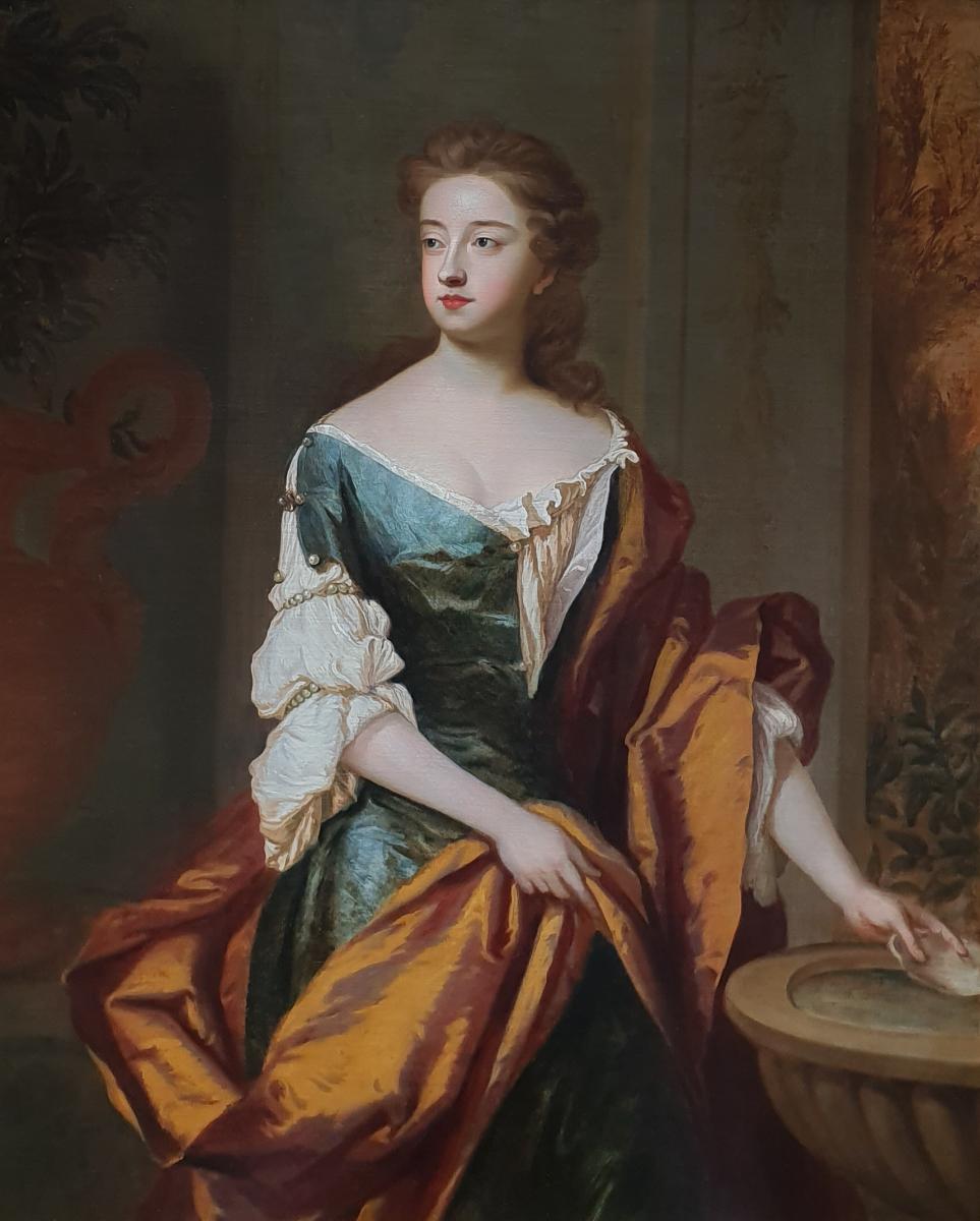 Portrait Of Isabella, Duchess Of Grafton (c.1688-1723) C.1691; Studio Of Sir Godfrey Kneller -photo-2