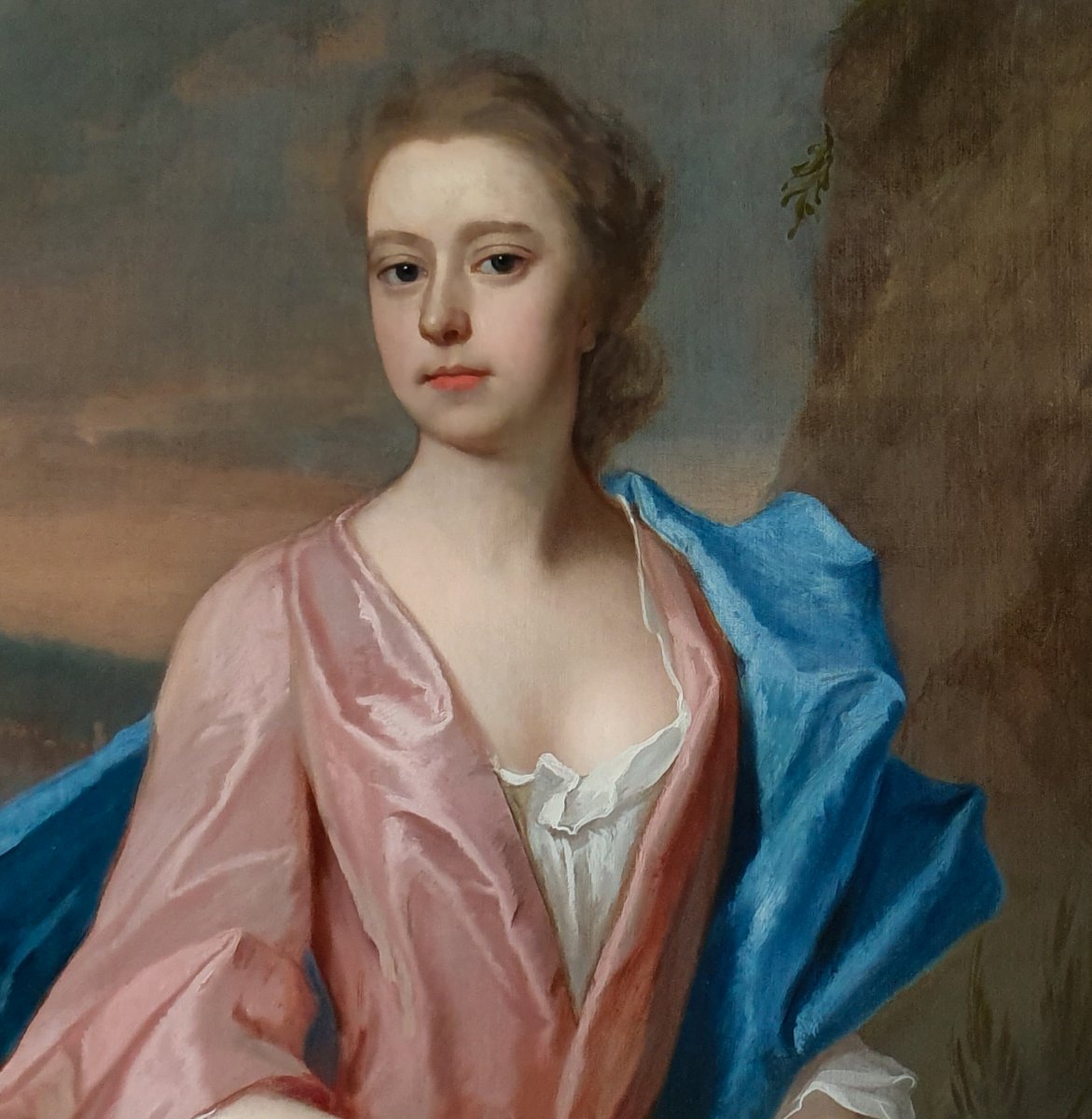  Portrait Of Mary Davison, Lady Eden (c.1710-1794) C.1725; Studio Of Michael Dahl (1659-1743)-photo-3