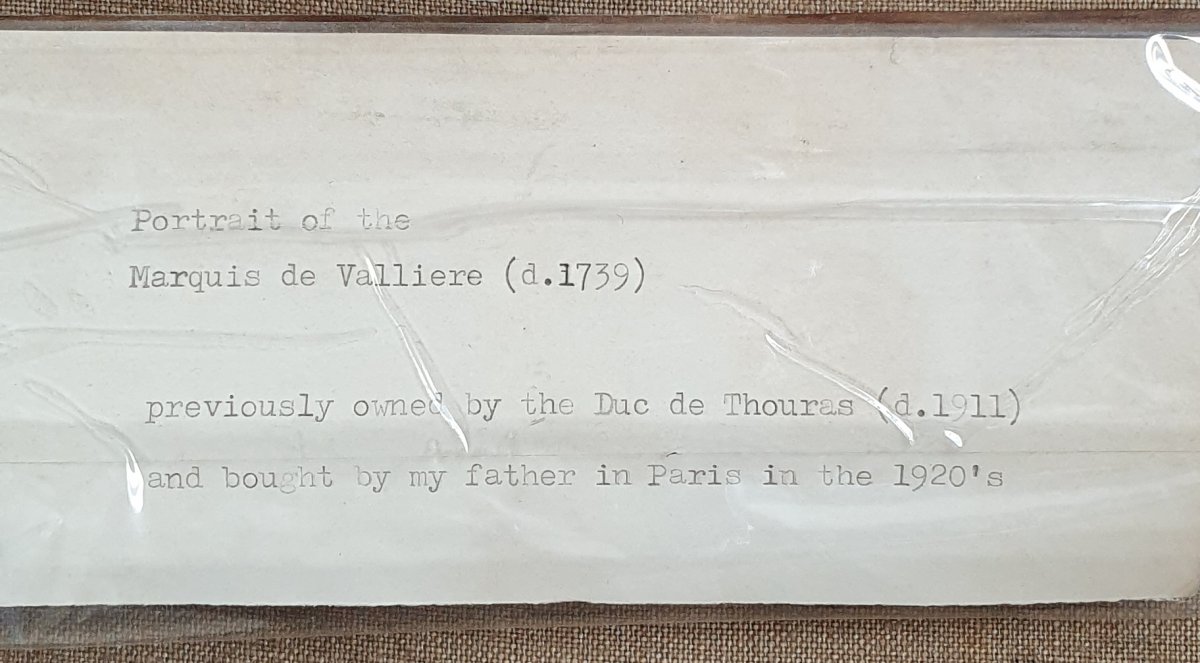 Portrait Of Charles-françois, Duc De La Vallière (1670-1739) C.1720 Attrib Jean-baptiste Oudry -photo-3