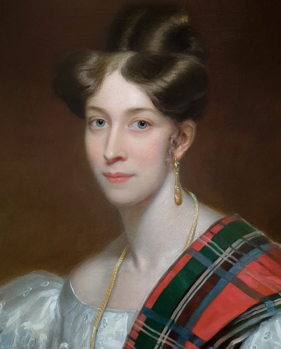 Paire (2) De Portraits - Edmund Lloyd (1796-1855) Et Catherine Lloyd (1808-1878) Vers 1833/43-photo-3