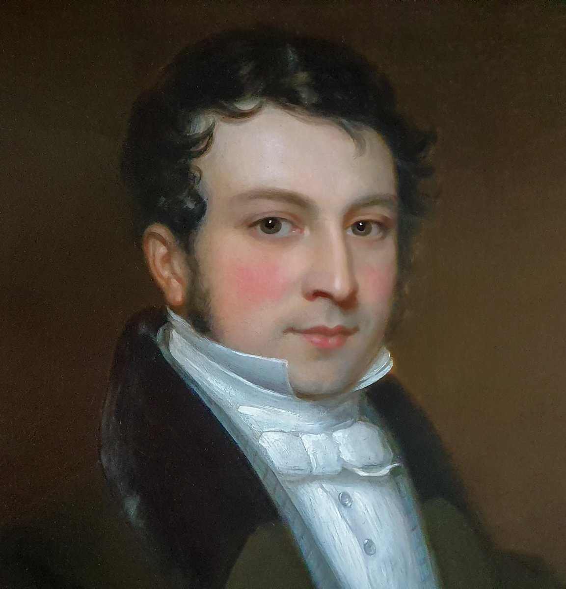 Paire (2) De Portraits - Edmund Lloyd (1796-1855) Et Catherine Lloyd (1808-1878) Vers 1833/43-photo-2