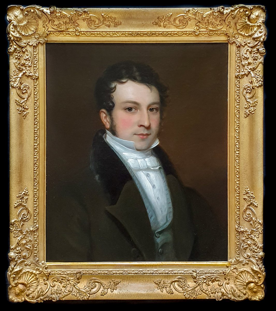 Paire (2) De Portraits - Edmund Lloyd (1796-1855) Et Catherine Lloyd (1808-1878) Vers 1833/43-photo-6