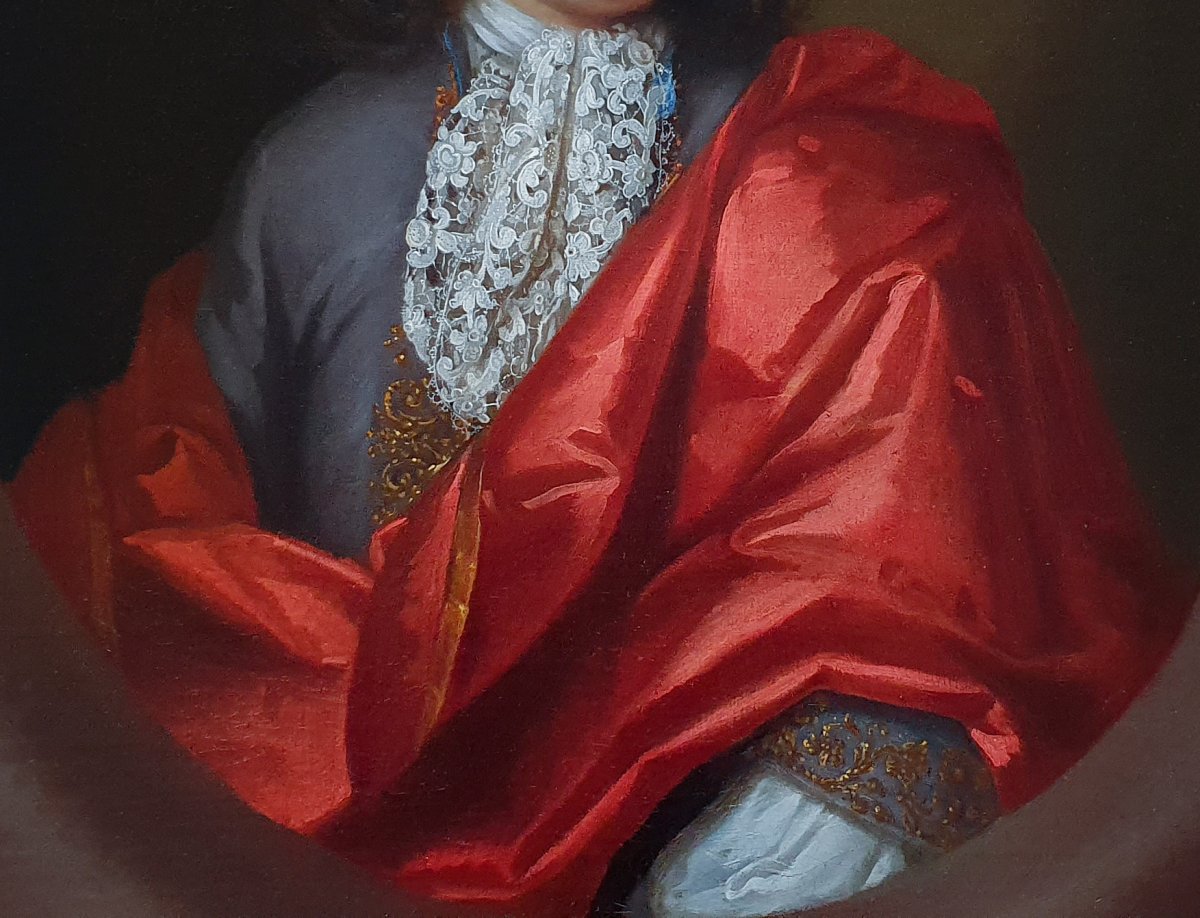Portrait Of A Young Gentleman Circa 1685; Circle Of Sir Godfrey Kneller (1646-1723)-photo-1