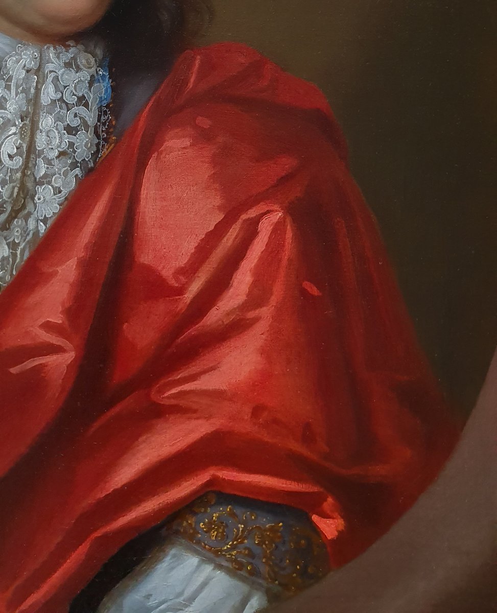 Portrait Of A Young Gentleman Circa 1685; Circle Of Sir Godfrey Kneller (1646-1723)-photo-3