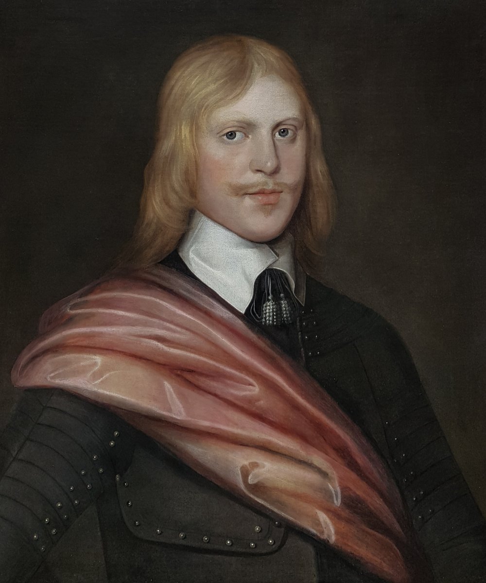 Portrait De l'Officier Royaliste 17ème Siècle -photo-2