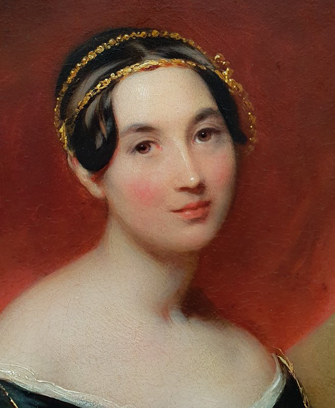 Portrait Of Gentleman & Portrait Of Lady C.1836; Attributed To James Middleton (c.1805-1874)-photo-2