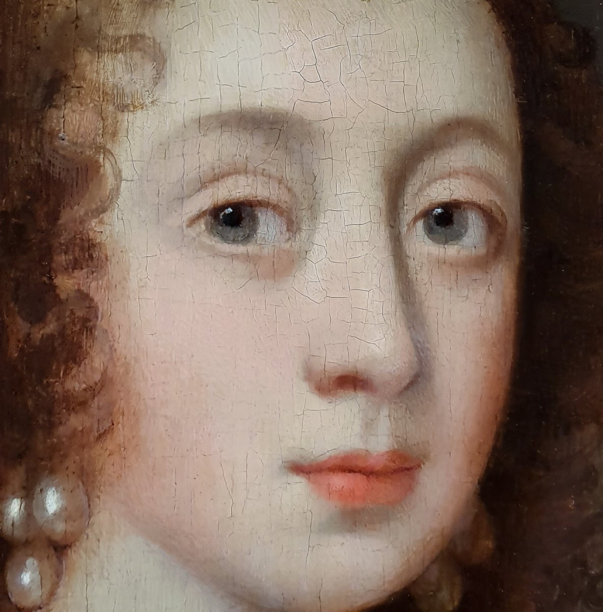 Portrait Of Elizabeth Cavendish, Countess Of Devonshire (1619-1689) 17th Century English School-photo-2