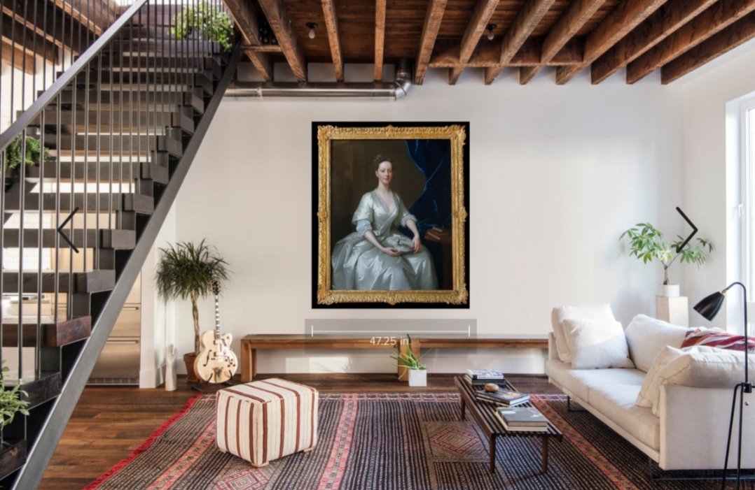 Dated 1736 Portrait Of A Lady With A Dove; Signed Willem Verelst (c.1704-1752)-photo-6