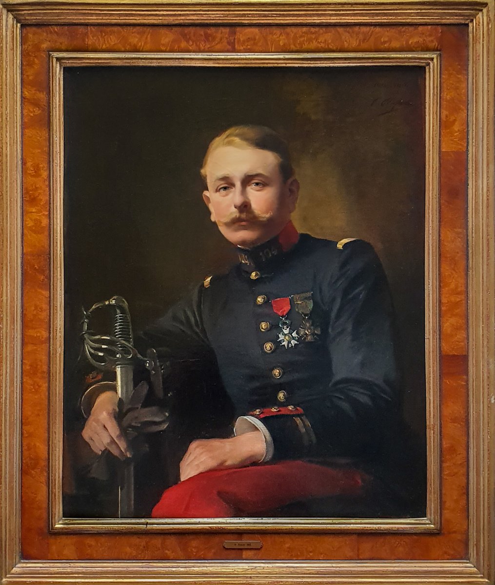 Portrait Of A French Officer, Circa 1916, Signed & Dated; Paul Riquet (1860-1937)