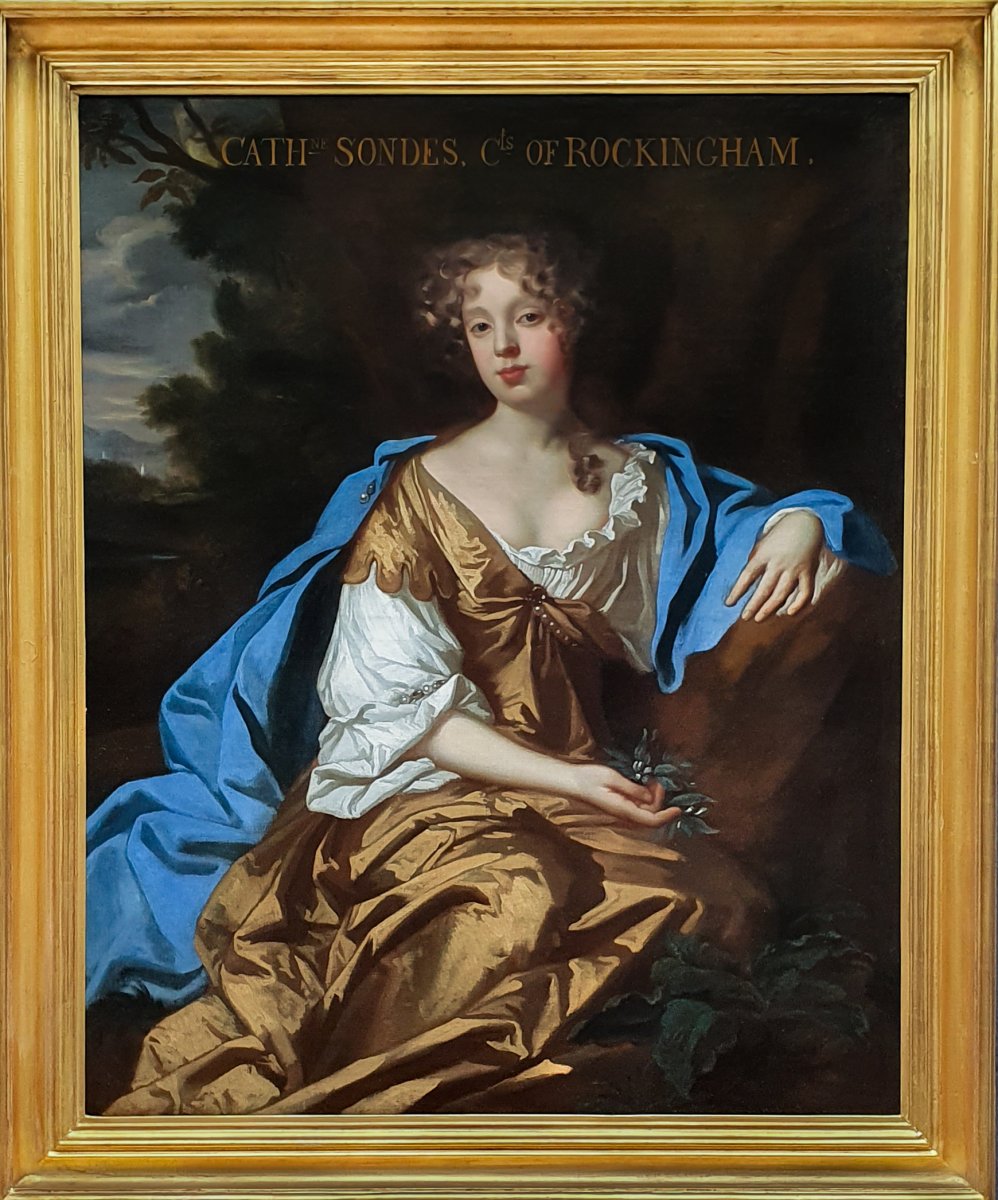 Portrait Of Catherine, Countess Of Rockington (1658-1695) C.1677 Studio Of Sir Peter Lely