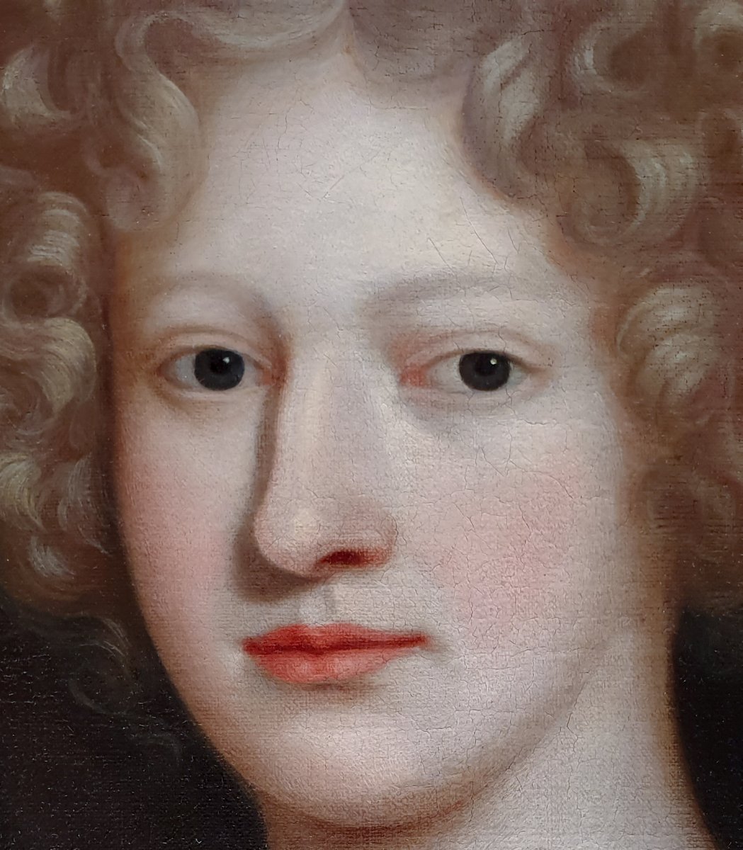 Portrait Of A Lady C.1675; Circle Of Henri Gascars (1635-1701) - Fine 18th Century Gilded Frame-photo-3