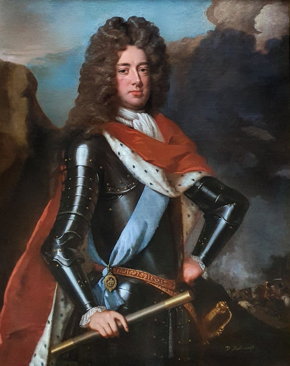 Portrait Of John Churchill, 1st Duke Of Marlborough (1650-1722) C1702 Studio Of Godfrey Kneller-photo-2