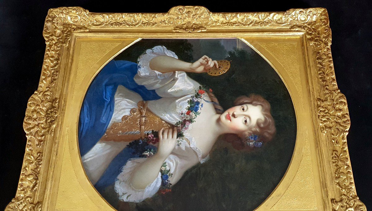 Portrait Of The Comtesse De Montdidier C.1672; Attributed To Henri Gascars (1635-1701)-photo-1