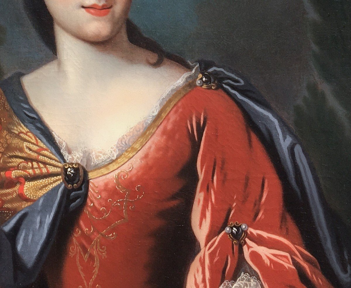 Portrait De Renée Bouthillier De Chavigny, Début XVIIIe Siècle-photo-1