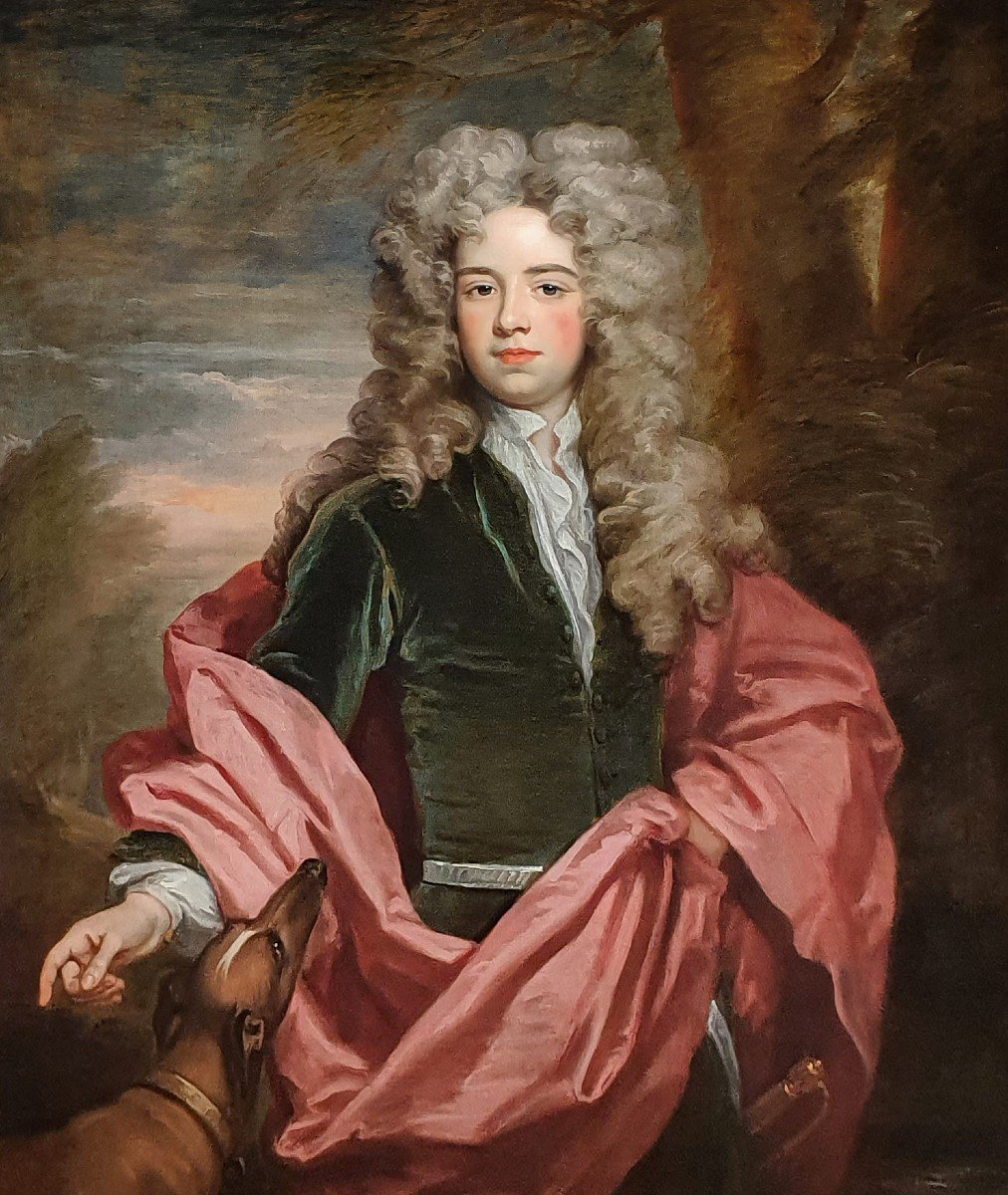 Portrait Of Thomas Smith Esquire C.1705; Sir Godfrey Kneller Bt. (1646-1723), Excellent Quality-photo-3