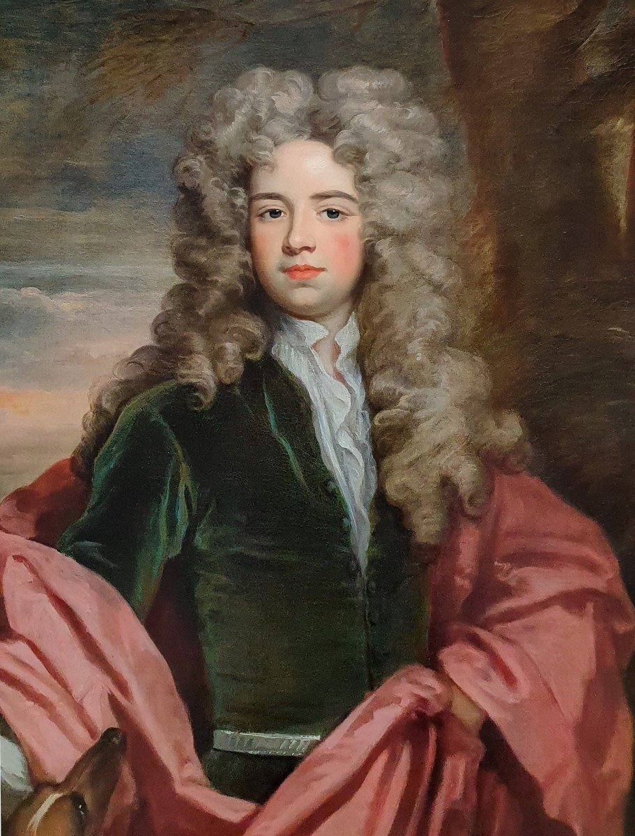 Portrait Of Thomas Smith Esquire C.1705; Sir Godfrey Kneller Bt. (1646-1723), Excellent Quality-photo-4