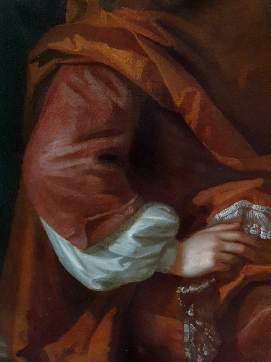 Portrait Of A Gentleman In Brown Robes Circa 1695; By John Closterman (1660-1711)-photo-1