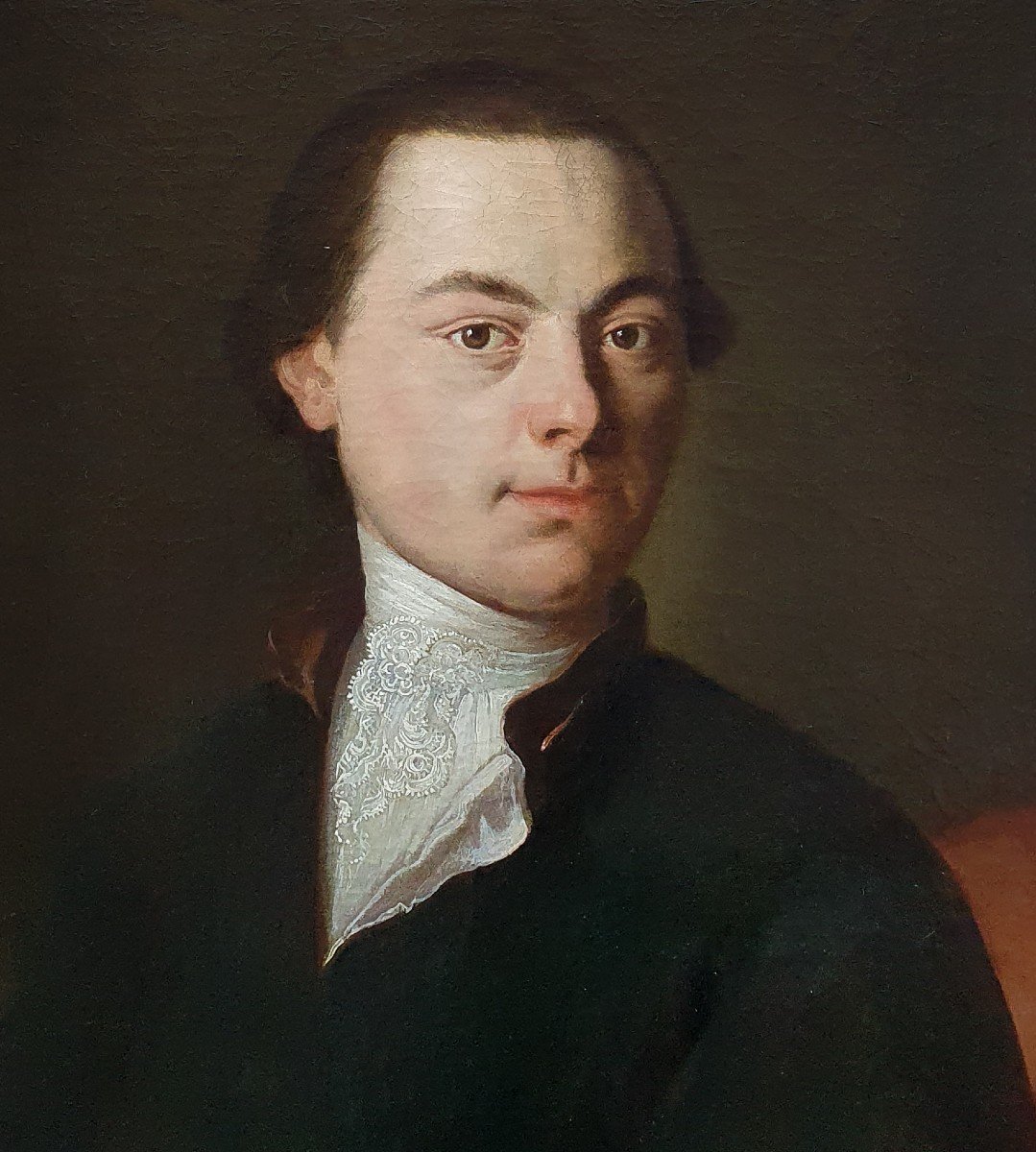 Portrait Of A Gentleman Poet C.1760, Anton Graff, Antique Oil Painting, Homer Virgil Gellert-photo-4