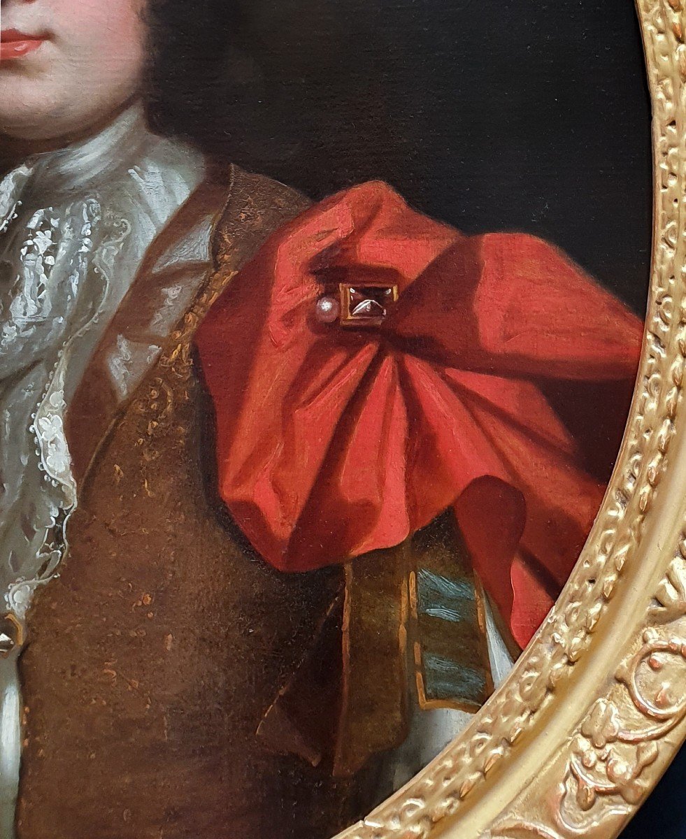 Vers 1690 Portrait d'Un Gentilhomme, Signé Par Thomas Murray (1663-1734), Peinture à l'Huile-photo-2