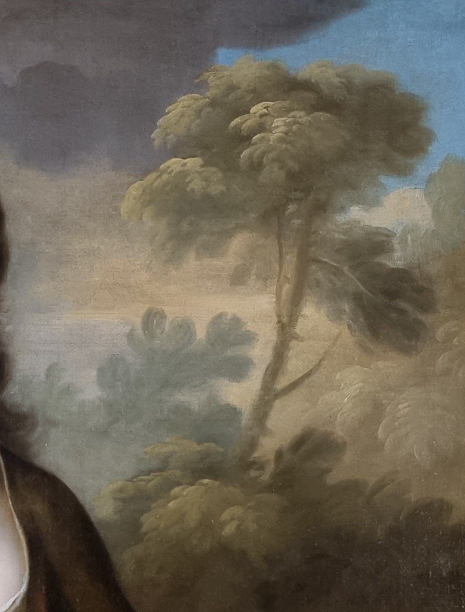 Portrait De Lady Mary Booth, Comtesse De Stamford Vers 1720, Peinture à l'Huile Sur Toile-photo-4