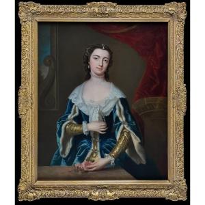 Portrait De Dame, Henrietta Louisa Fermor Née Jeffreys, Comtesse De Pomfret Vers 1742, Peinture