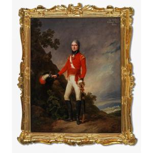 Portrait Sir Walter Stirling 1er Baronnet, Signé Daté 1800 Par Wpj Lodder, Peinture à l'Huile