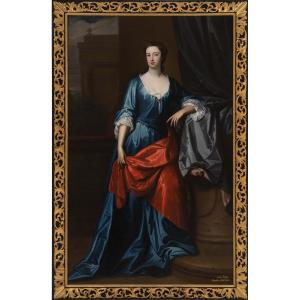Portrait De Lady Anne Tipping Vers 1705 Entourage Godfrey Kneller, Collection Aristocratique
