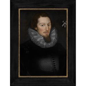 Portrait de Sir Edward East (1584–1657), huile sur panneau, Angleterre, v.1605–1615