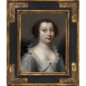 Portrait de Jacqueline de Bueil (1589–1651), comtesse de Moret, v.1630–1635, attr. Jean Ducayer