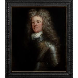 Portrait Of David Erskine, Lord Dun In Armour C.1700, Studio Of Medina, Oil On Canvas Painting