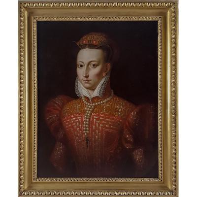 Portrait Of Mary Queen Of Scots, British 18th Century, After Federico Zuccaro (c.1540–1609)