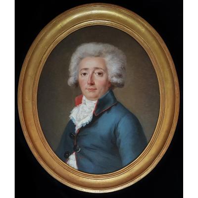 Portrait Of A Gentleman C.1788; Circle Of Antoine Vestier (1740-1824)