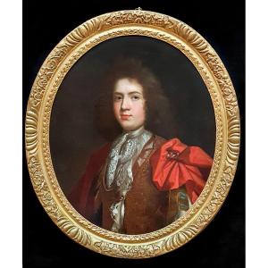 Portrait Of A Gentleman C.1690’s; Signed Thomas Murray (1663-1734), Fine Gilded Frame