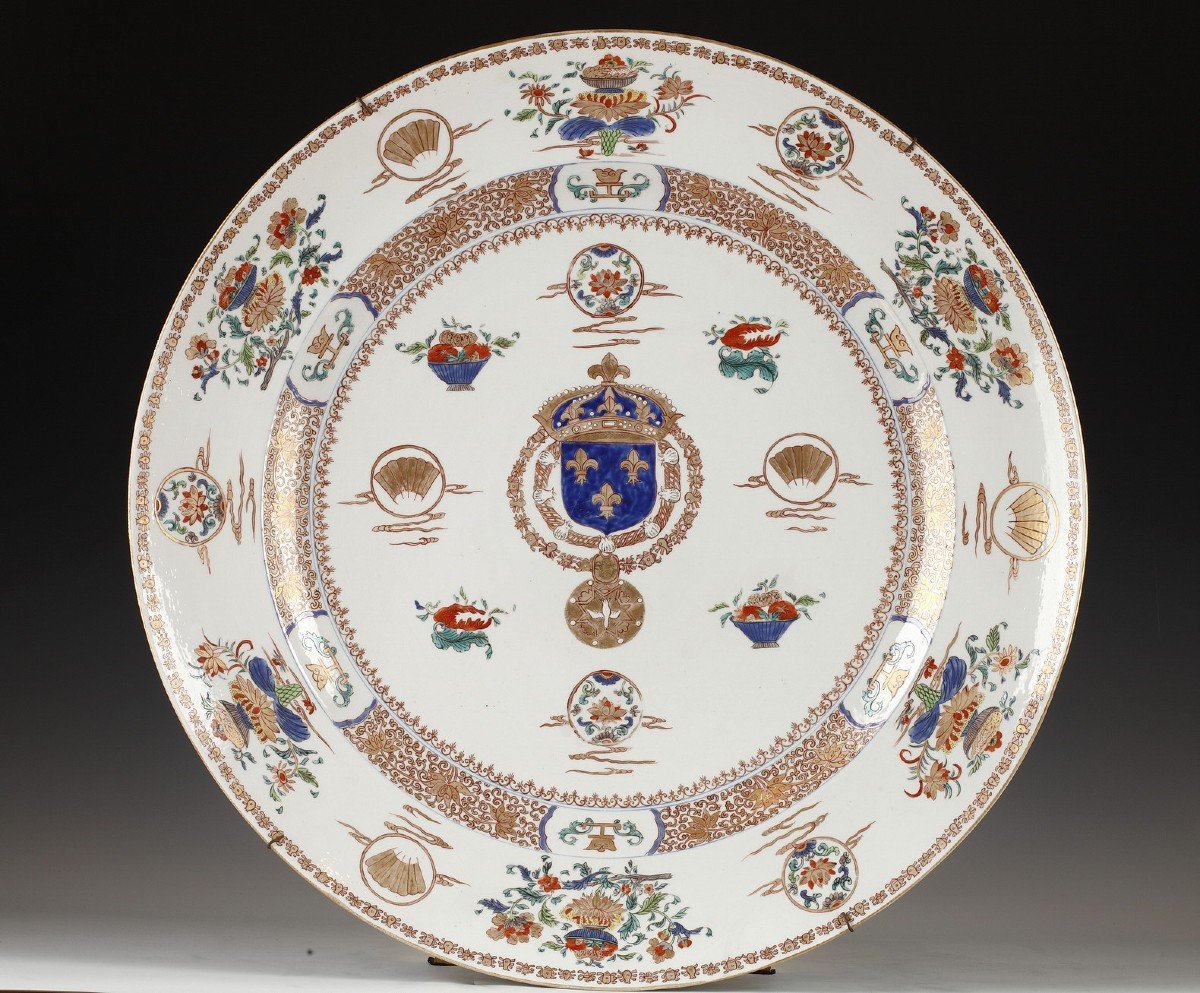 Planter And Decorative Dish Attr. To Samson & Cie, France, Circa 1880-photo-3