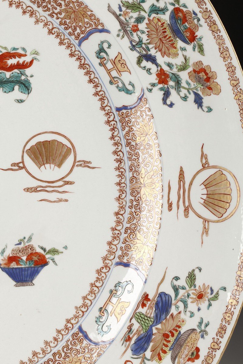 Planter And Decorative Dish Attr. To Samson & Cie, France, Circa 1880-photo-7