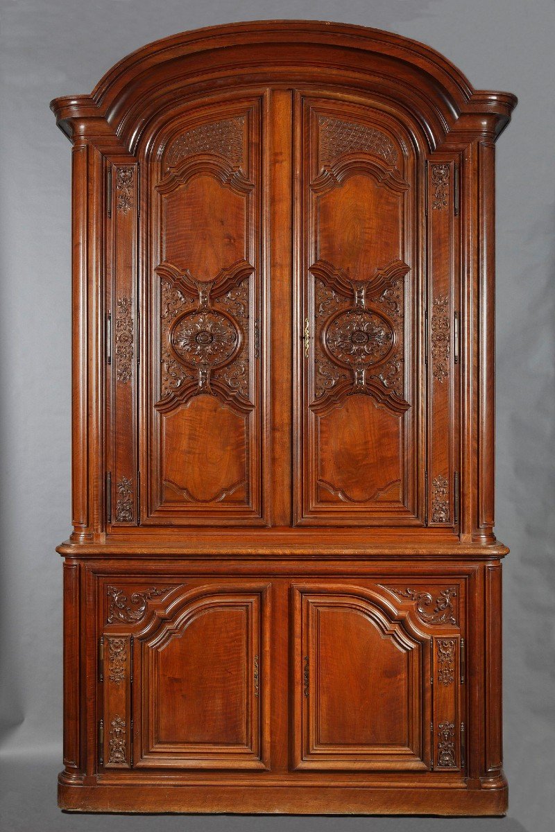 Buffet à Deux Corps De Style Régence Signé Constantin Potheau, France, Circa 1895