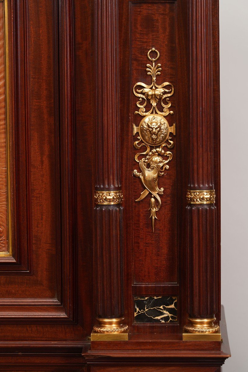 Cabinet néo-Renaissance par P. Sormani et E. Lièvre, France, Circa 1870-photo-3