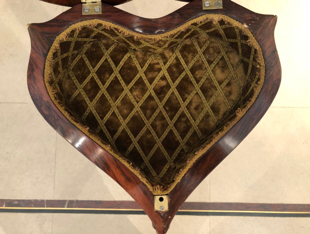 Table "Coeur" attribuée à A. Krieger, France, circa 1860-photo-3