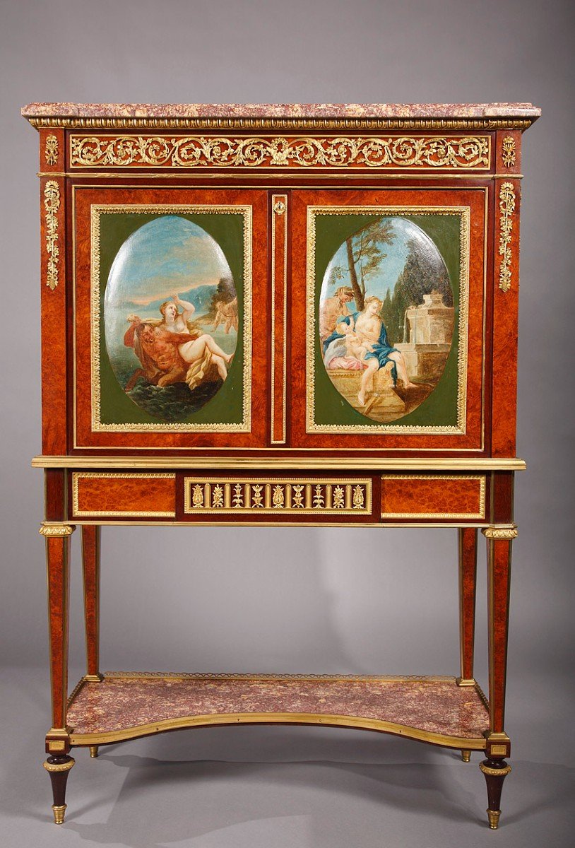 Louis XVI Style Secretary By H. Dasson, France Circa 1880