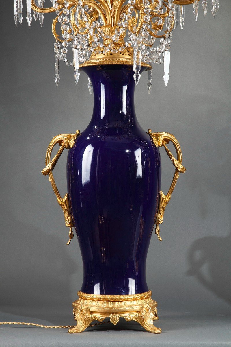 Paire de Vases-Candélabres "Sèvres", France, circa 1880-photo-2