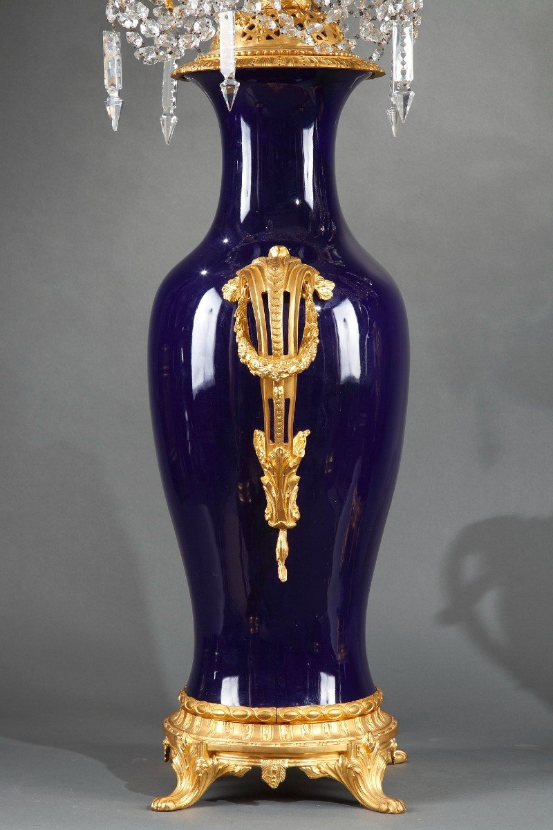 Paire de Vases-Candélabres "Sèvres", France, circa 1880-photo-7