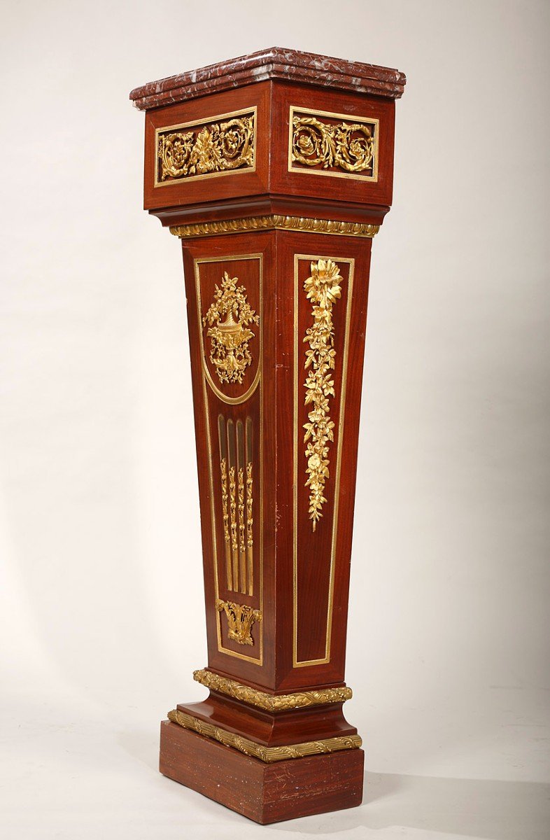 Neo-classical Wall-side Pedestal, France, Circa 1880-photo-4
